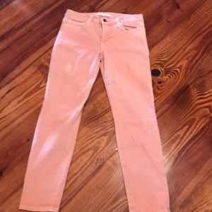 Joe’s jeans. Peach. 28.
